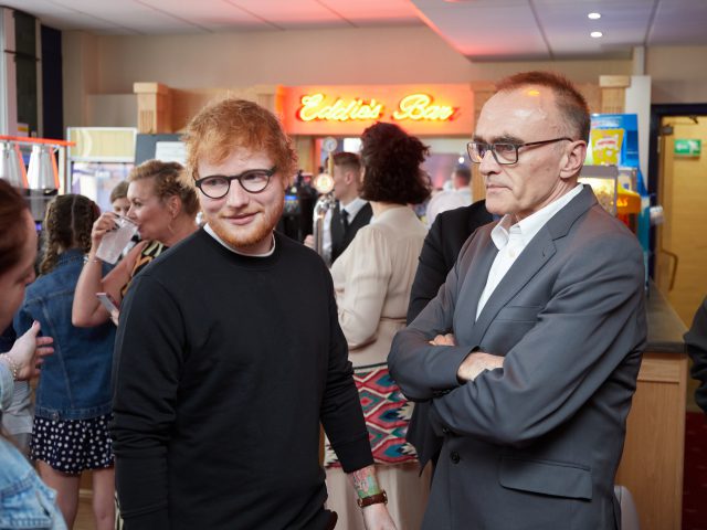 Singer Ed Sheerin, who appears in “Yesterday”, made a surprise appearance at the film’s premier in Gorleston.